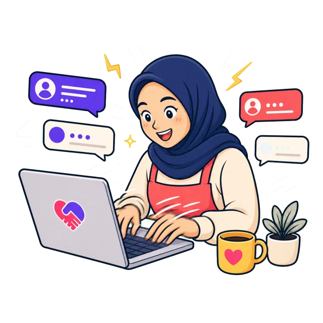 Pemilik toko bikin konten cepat dibantu Vicca