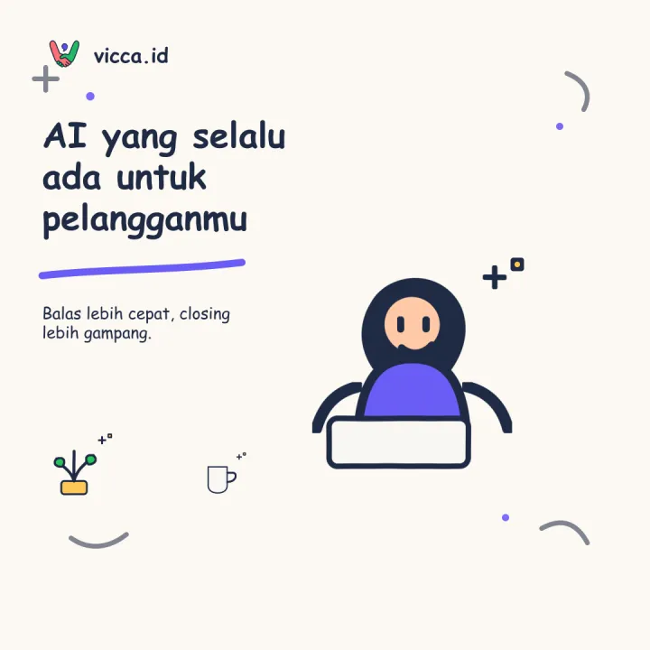 Contoh konten on-brand Vicca
